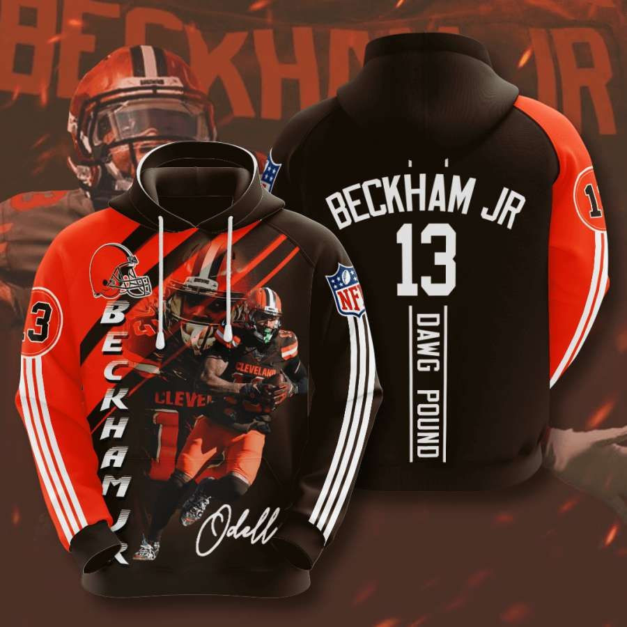 Cleveland Browns No449 Custom Hoodie 3D