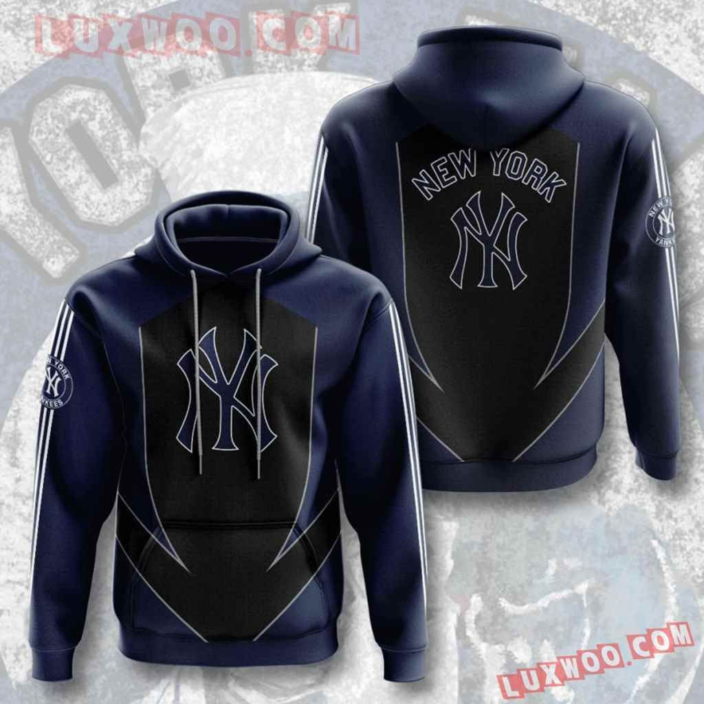 Mlb New York Yankees 3d Hoodies Printed Zip Hoodies Sweatshirt Jacket 2021