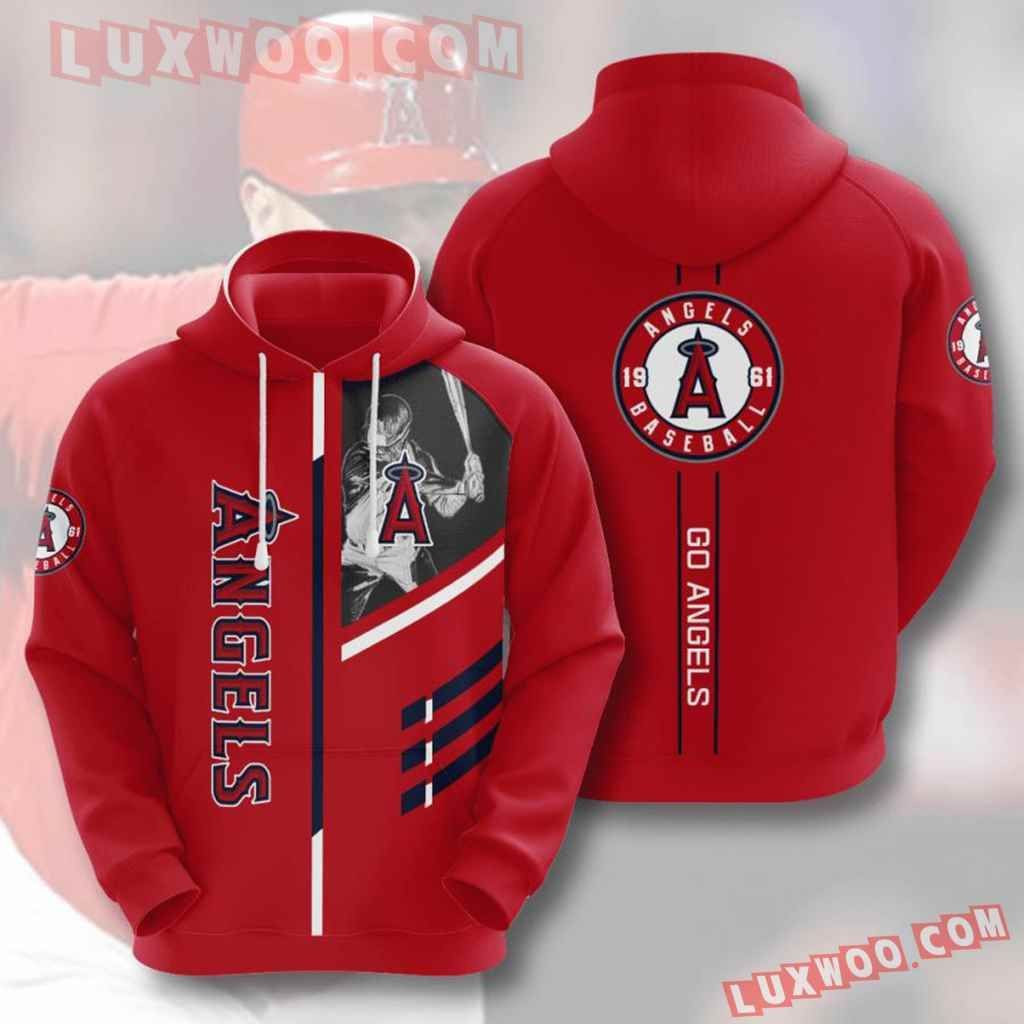 Mlb Los Angeles Angels 3d Hoodies Printed Zip Hoodies Sweatshirt Jacket 2021