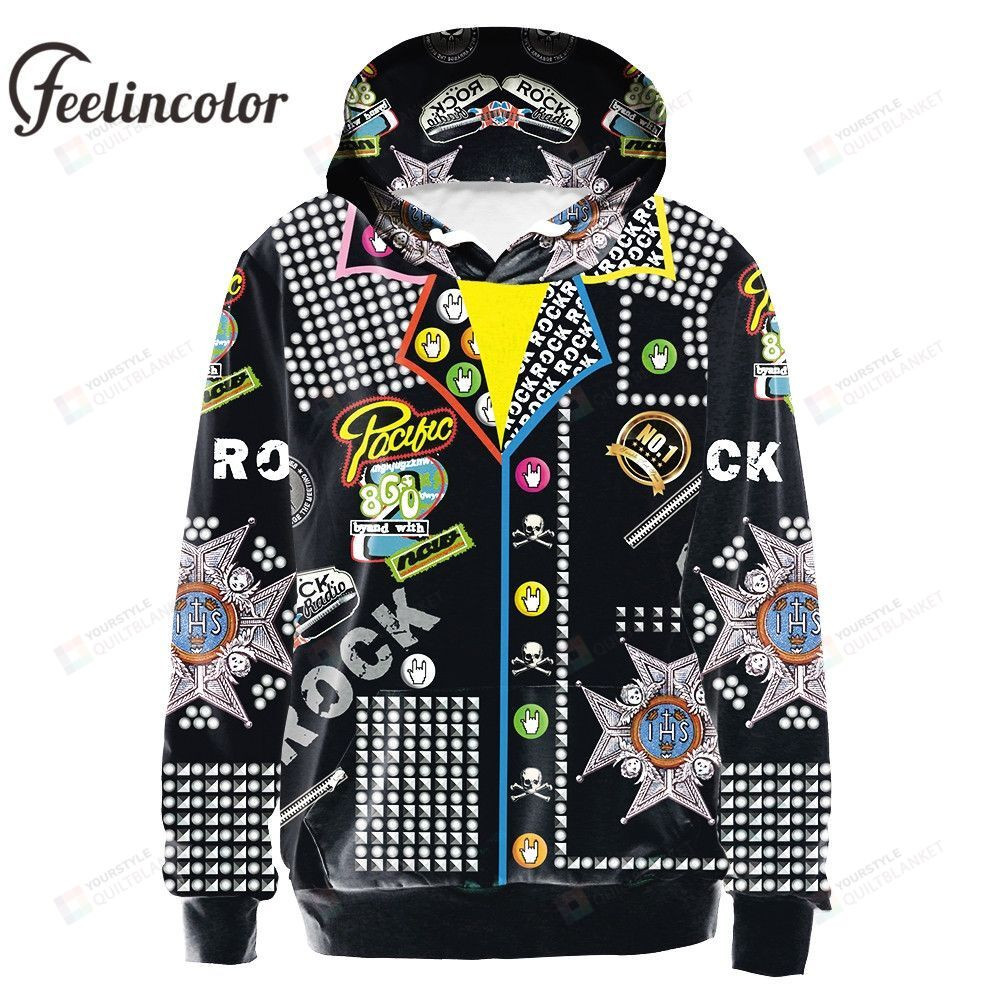 Hiphop Style 3d All Over Print Hoodie, Zip-Up Hoodie