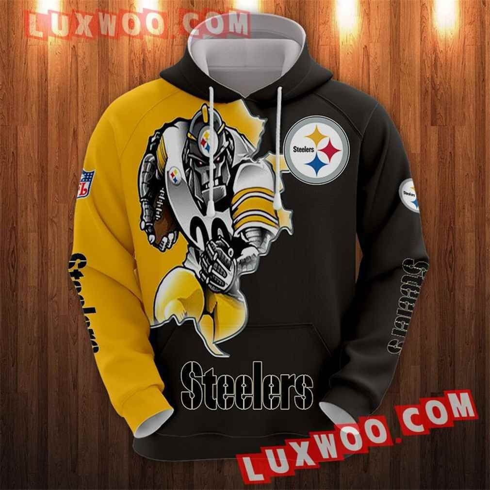 Nfl Pittsburgh Steelers Hoodies Custom All Over Print 3d Pullover Hoodie V41 2021