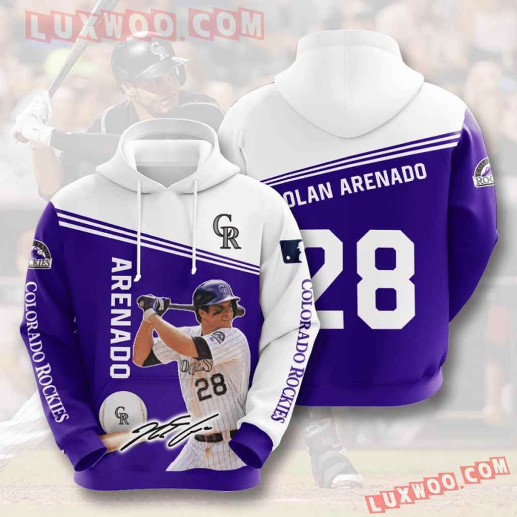 Mlb Colorado Rockies 3d Hoodies Printed Zip Hoodies Sweatshirt Jacket 2021