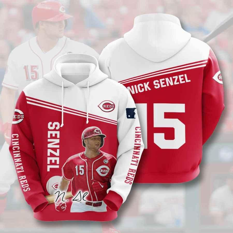 Sports Baseball Mlb Cincinnati Reds Nick Senzel Usa 716 Hoodie 3D Size S to 5XL