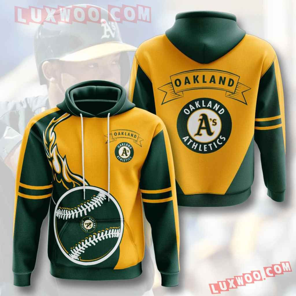 Mlb Oakland Athletics 3d Hoodies Printed Zip Hoodies Sweatshirt Jacket 2021