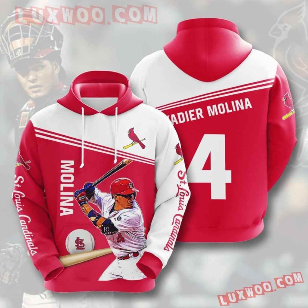 Mlb St Louis Cardinals 3d Hoodies Printed Zip Hoodies Sweatshirt Jacket 2021