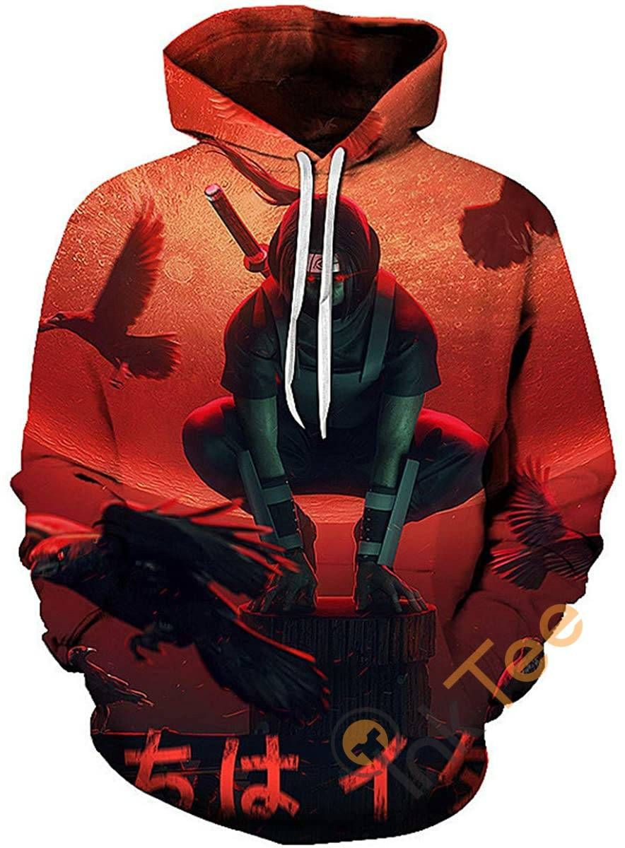 Cosplay Naruto Print Pullover With Front Pocket Sku62 Hoodie 3D