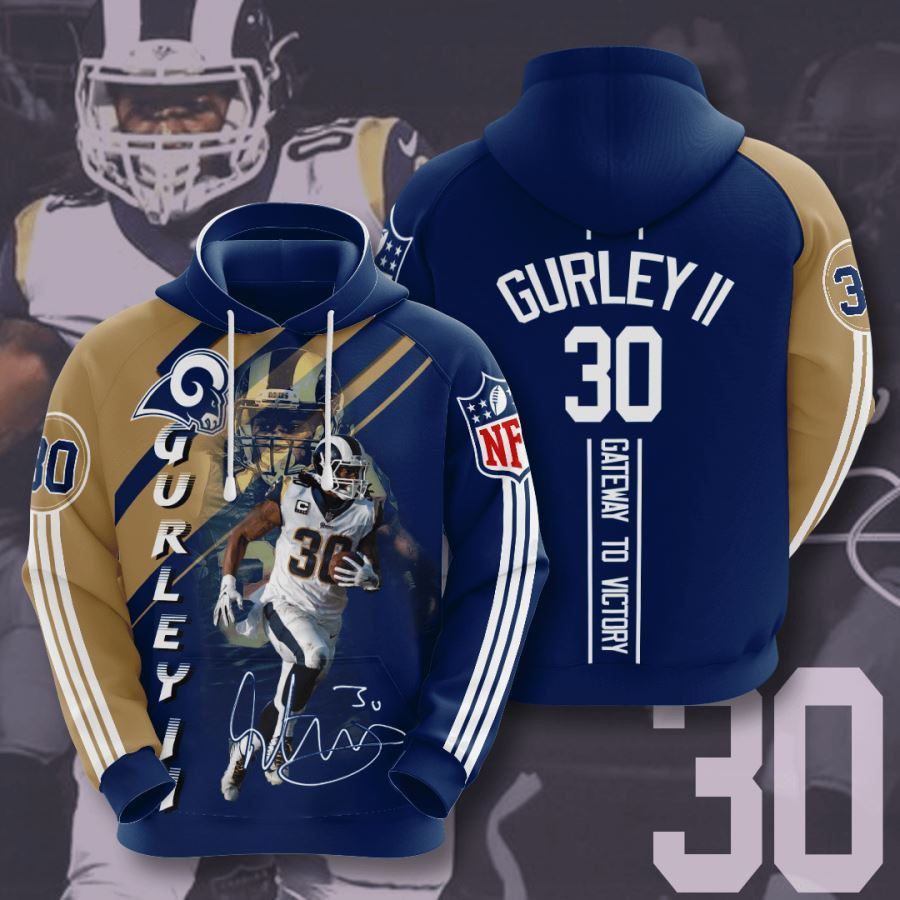 Los Angeles Rams No1074 Custom Hoodie 3D