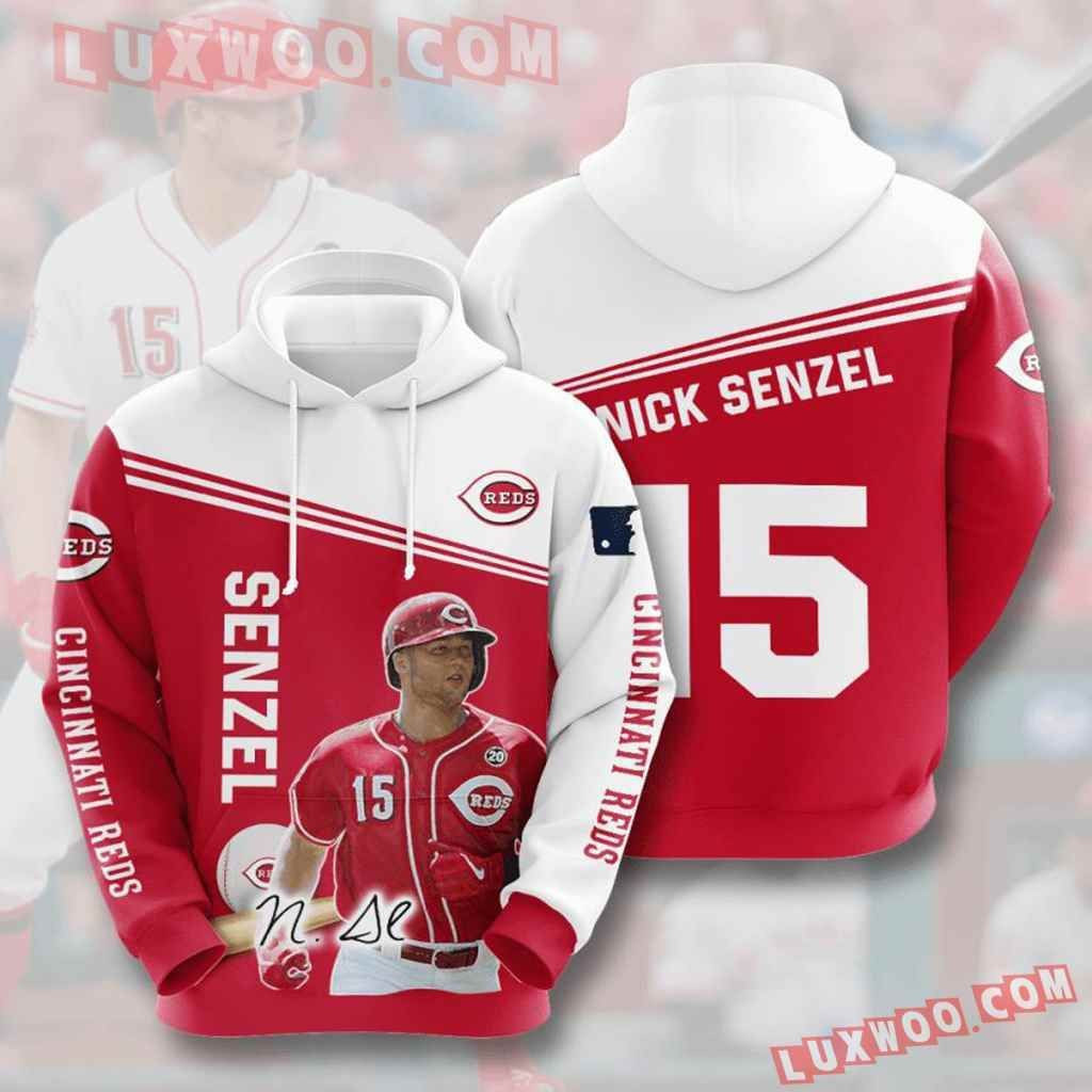 Mlb Cincinnati Reds 3d Hoodies Printed Zip Hoodies Sweatshirt Jacket 2021