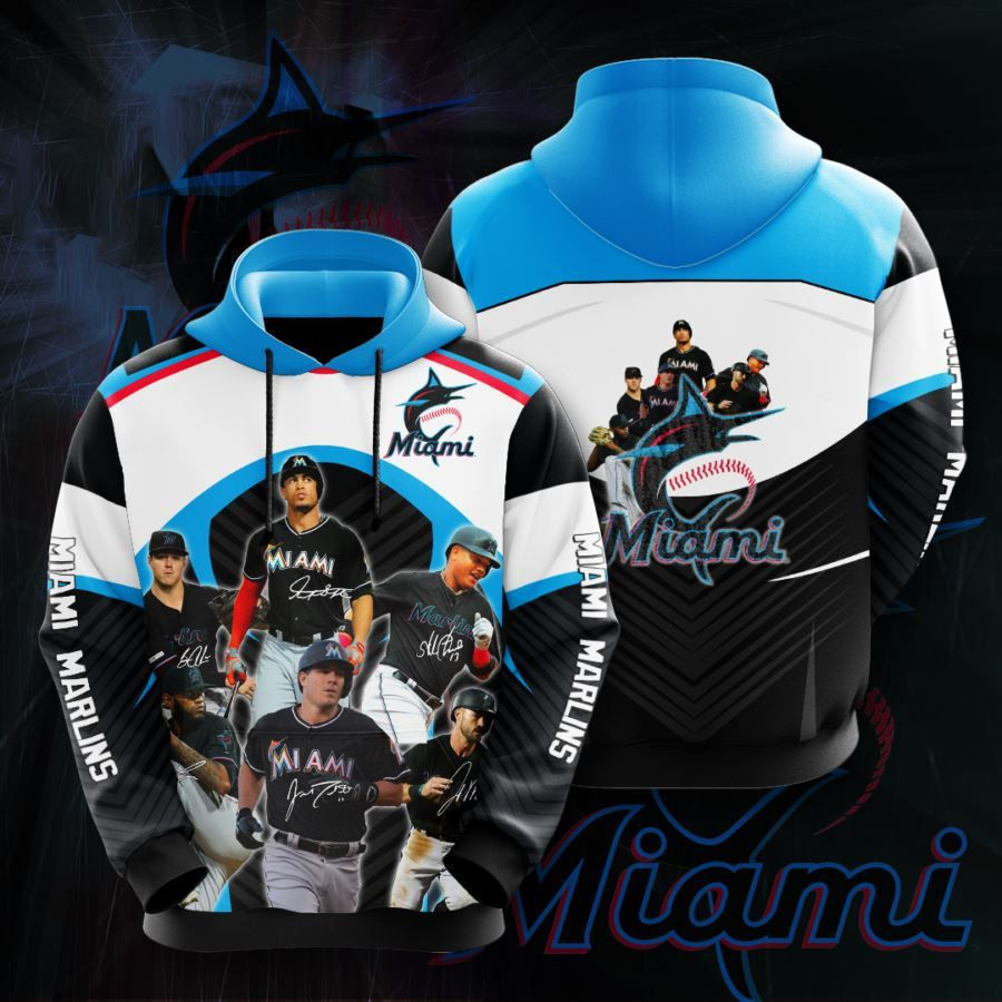 Miami Marlins No1155 Custom Hoodie 3D