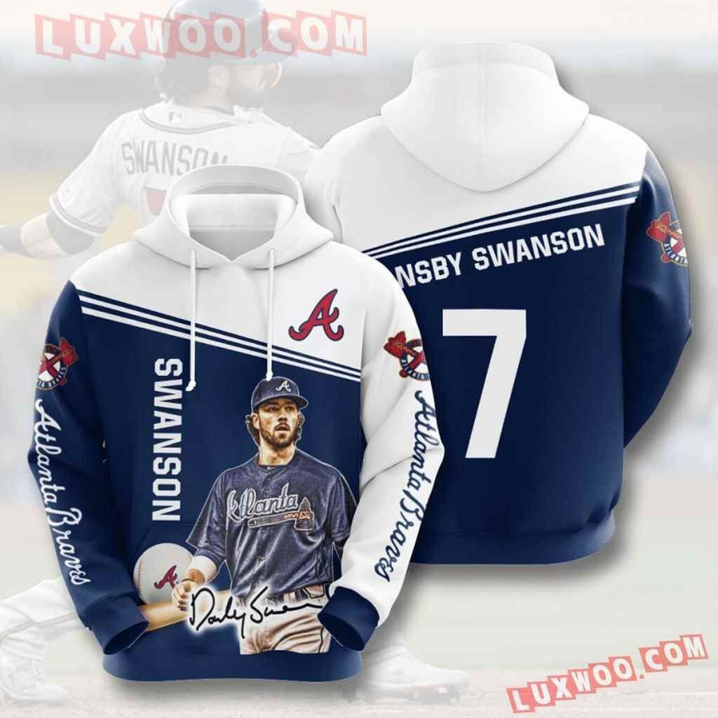 Mlb Atlanta Braves 3d Hoodies Printed Zip Hoodies Sweatshirt Jacket 2021