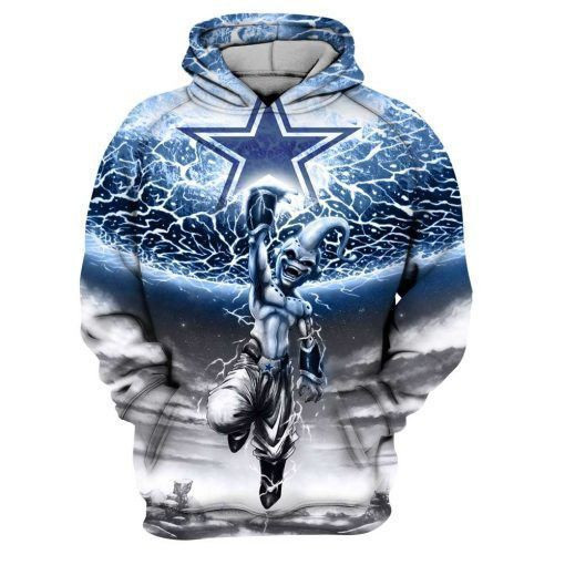 Dallas Cowboys Kid Buu Dragon Ball Z Men And Women 3D Full Printing Hoodie Zip Hoodie Sweatshirt T Shirt Dallas Cowboys 3D Full Printing Hoodie Shirt