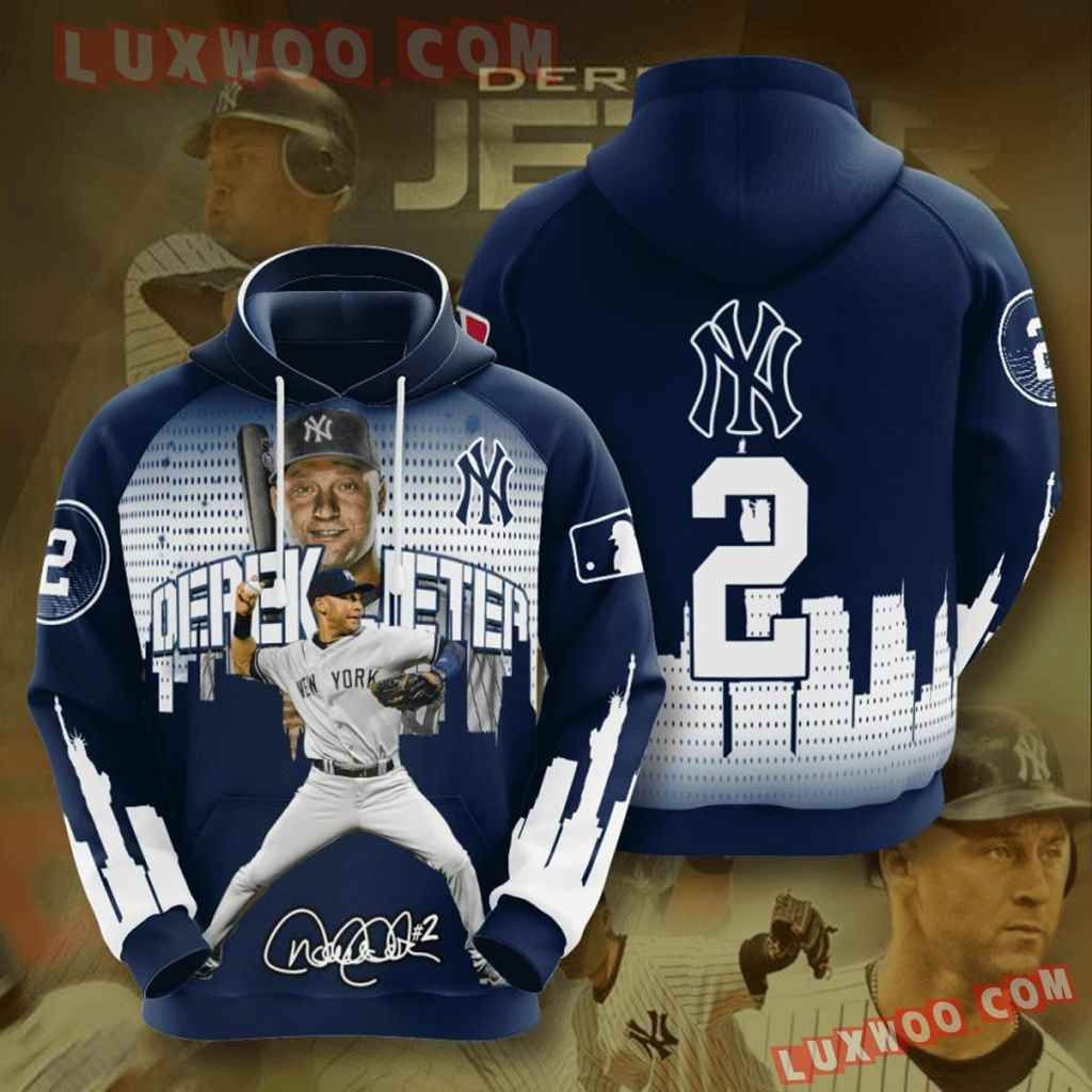 Mlb New York Yankees 3d Hoodies Printed Zip Hoodies Sweatshirt Jacket 2021