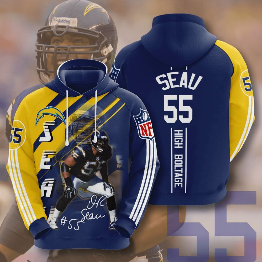 Los Angeles Chargers No1018 Custom Hoodie 3D