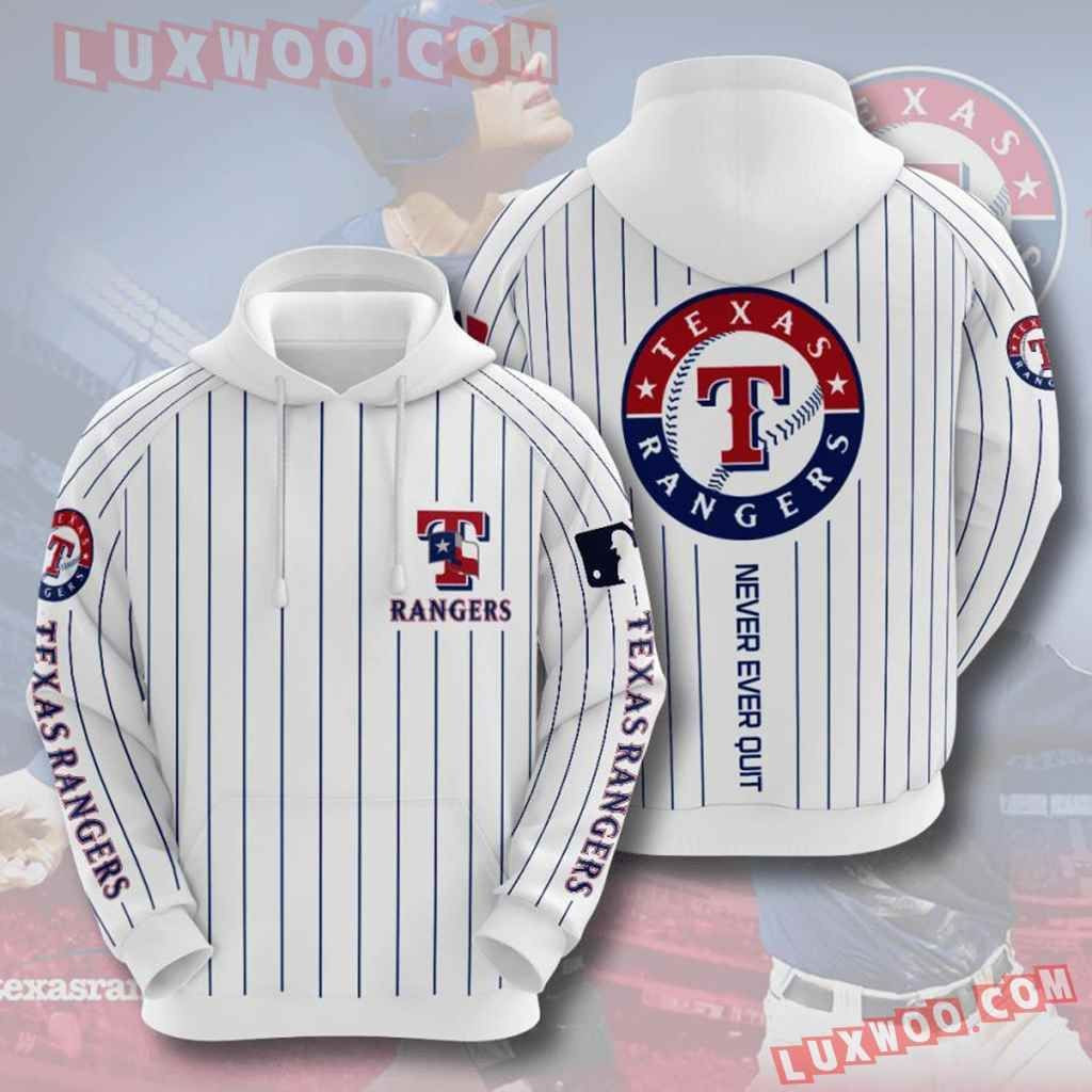 Mlb Texas Rangers 3d Hoodies Printed Zip Hoodies Sweatshirt Jacket 2021