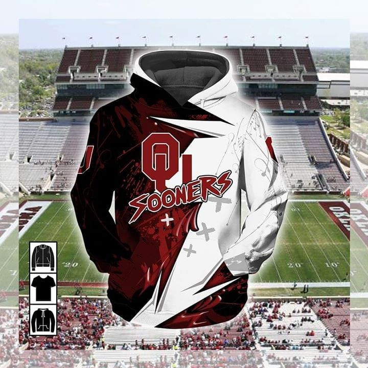 Oklahoma Sooners 3D All Over Print Hoodie, Zip-up Hoodie