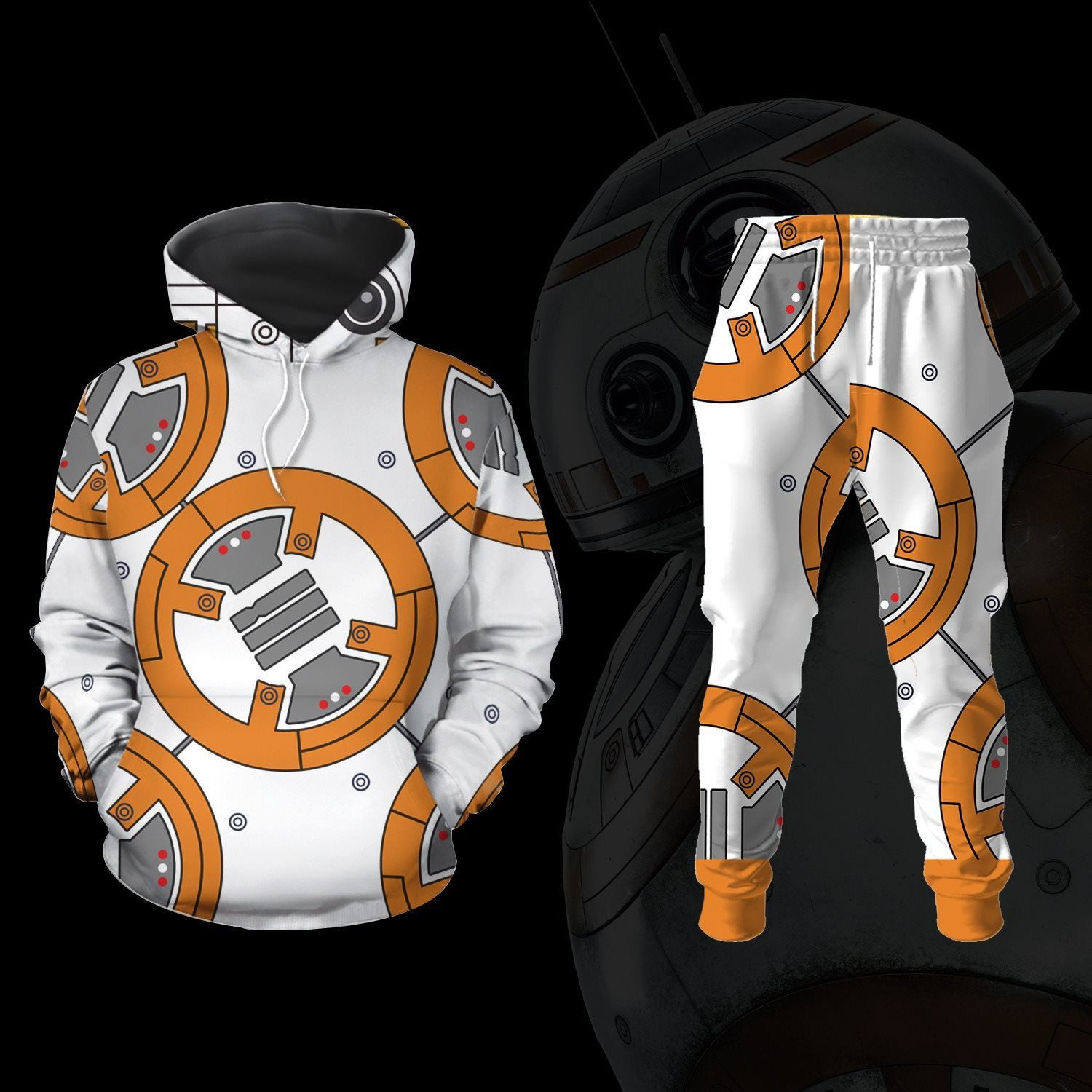 BB 8 Star War Hoodie And Sweatpants Set