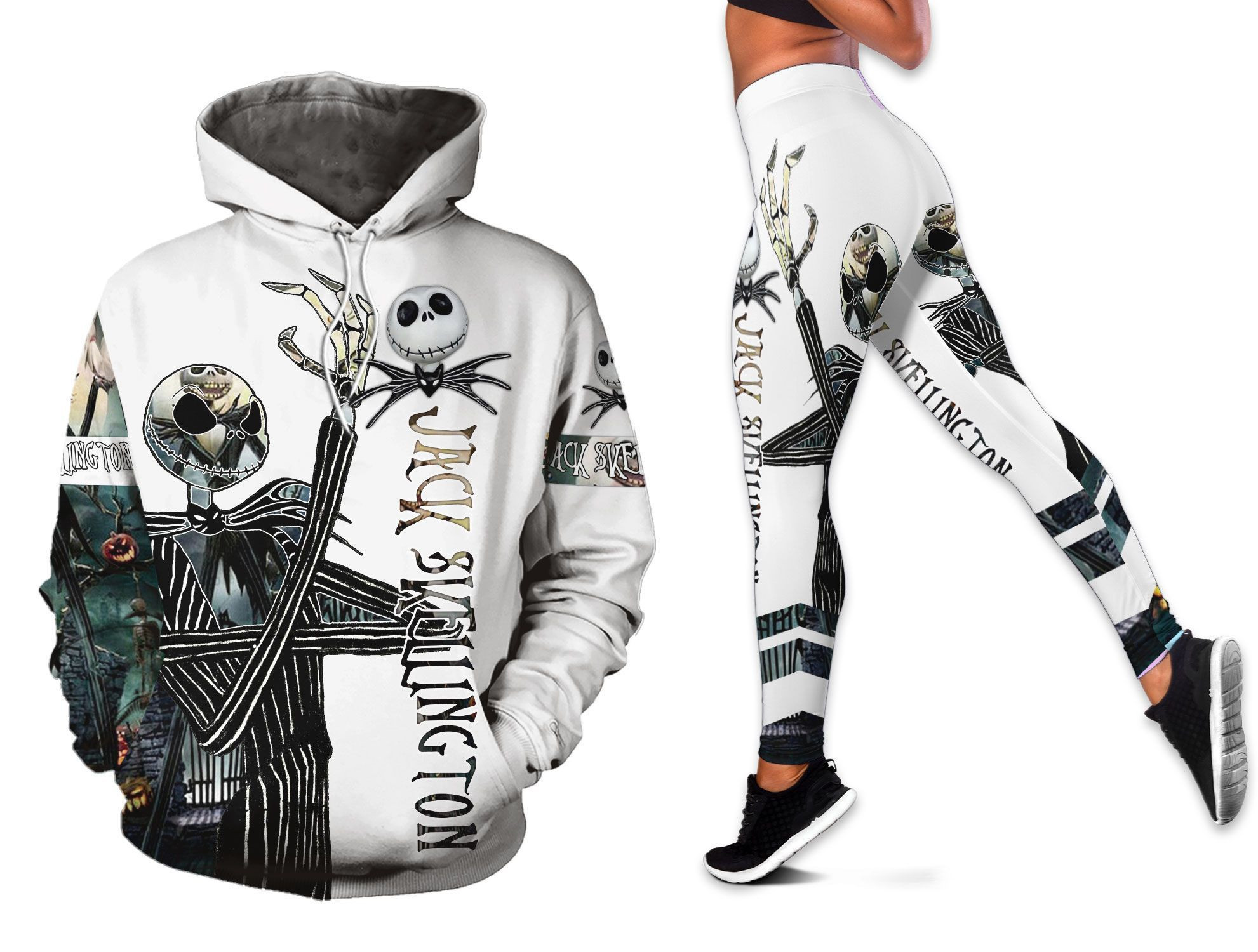 Nightmare Beforeristmas Gift Jack Skellington Hoodie Set