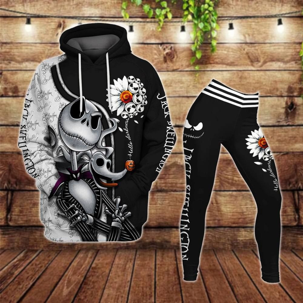 Nightmare Beforeristmas Gift Jack Skellington Daisy Hoodie And Legging Set