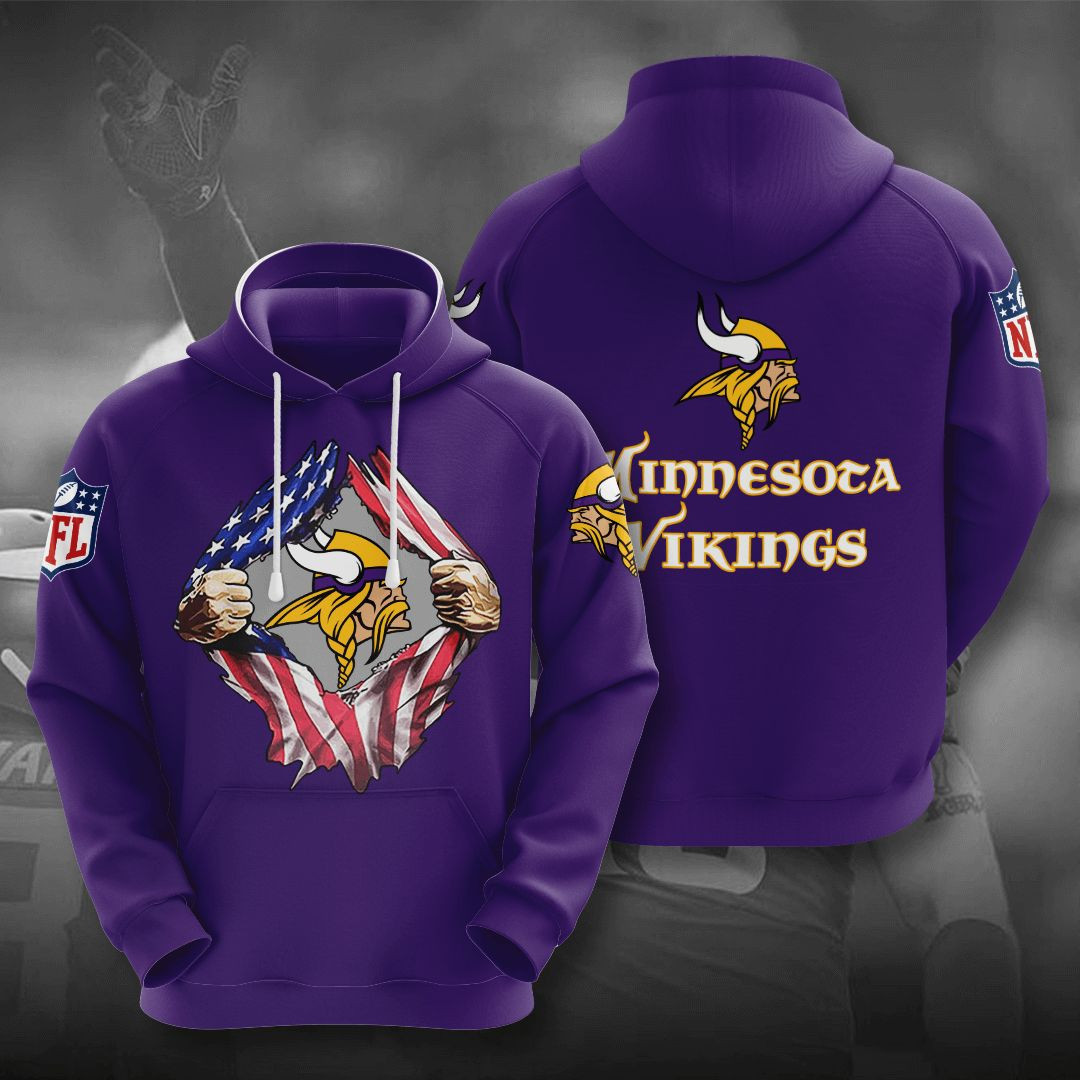 Minnesota Vikings No1212 Custom Hoodie 3D