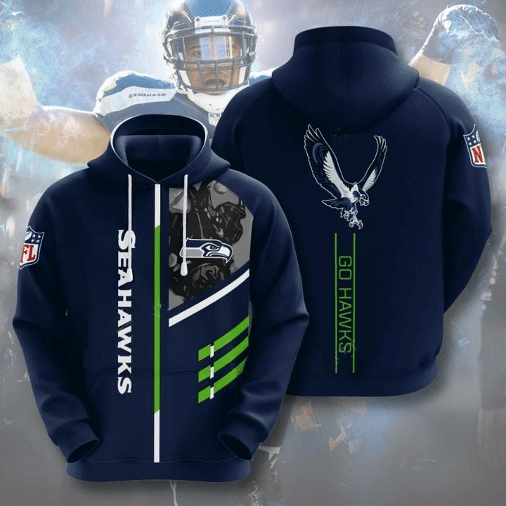 Seattle Seahawks 3D All Over Print Hoodie, Zip-up Hoodie