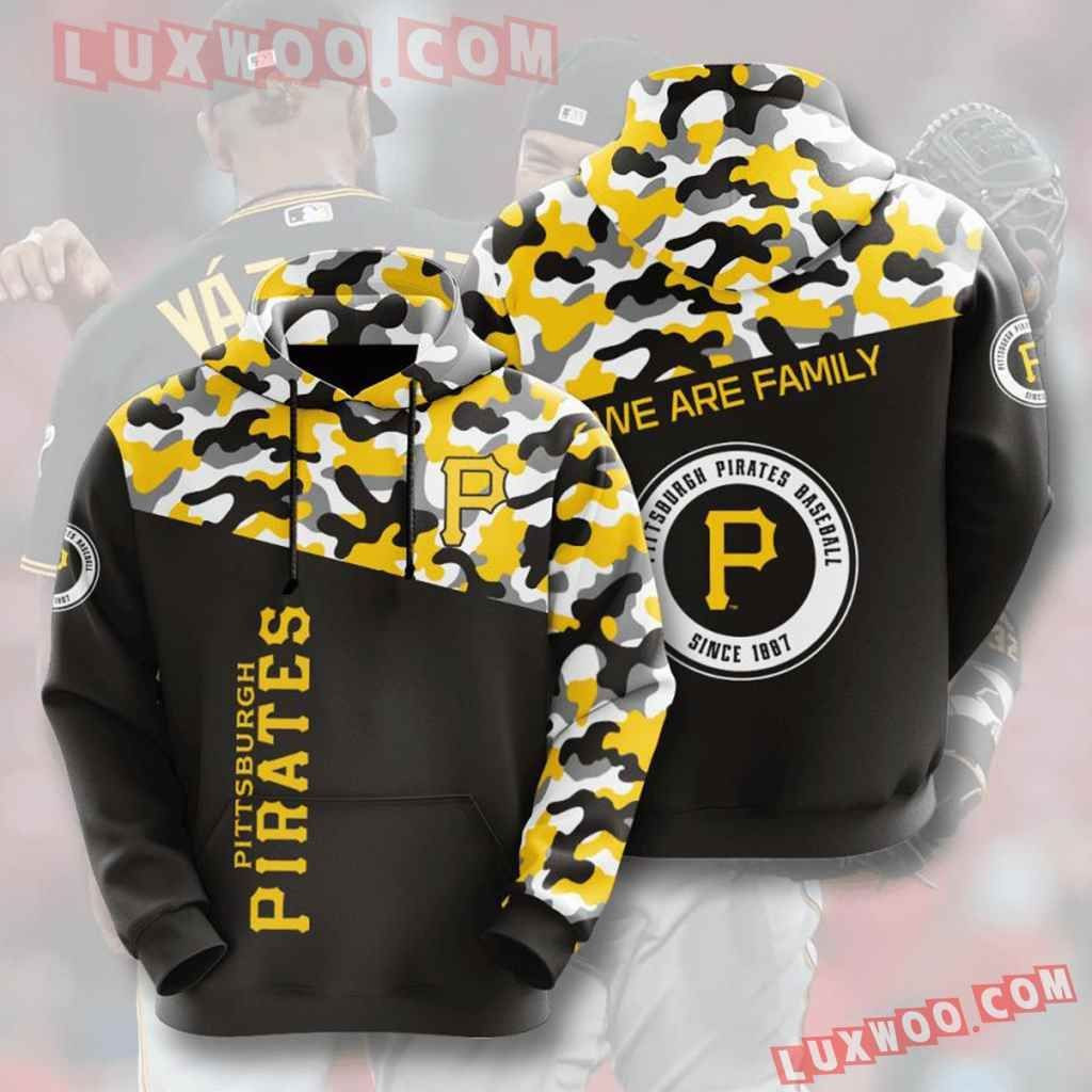 Mlb Pittsburgh Pirates 3d Hoodies Printed Zip Hoodies Sweatshirt Jacket  2021