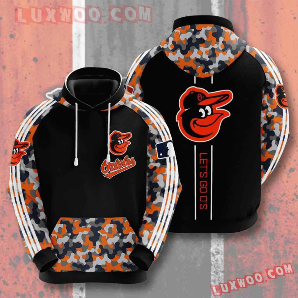 Mlb Baltimore Orioles 3d Hoodies Printed Zip Hoodies Sweatshirt Jacket 2021