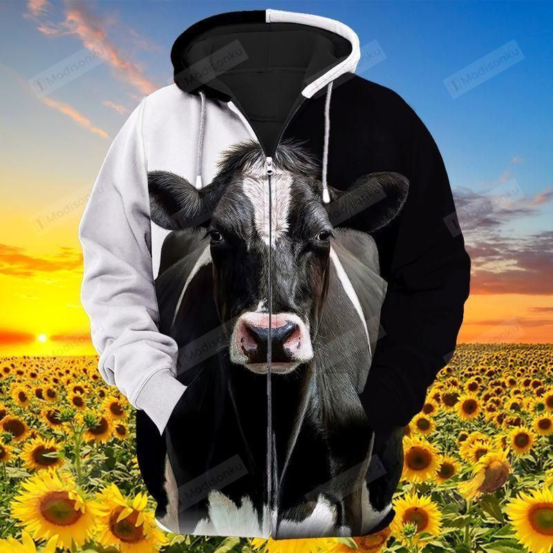 Cattle 3D All Over Print Hoodie, Zip-up Hoodie