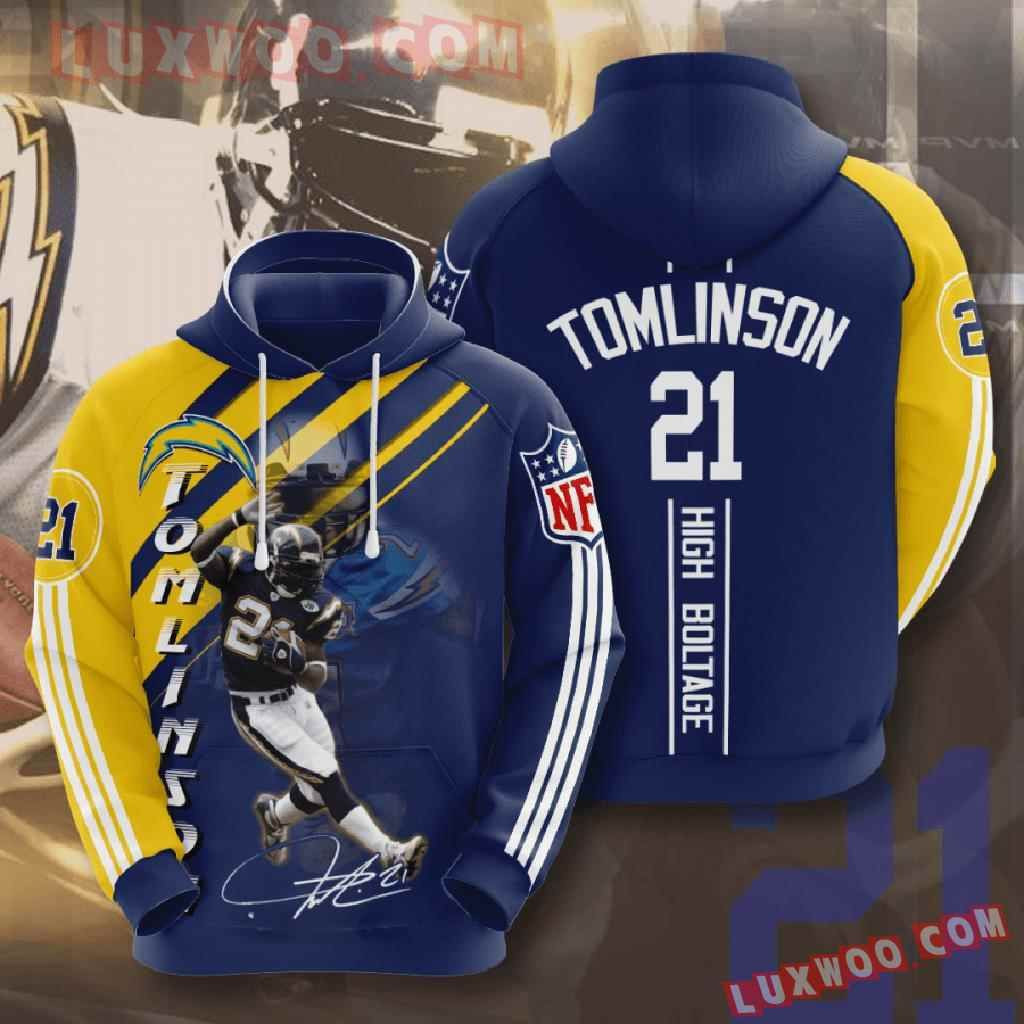 Nfl Los Angeles Chargers 3d Hoodies Printed Zip Hoodies Sweatshirt Jacket 2021