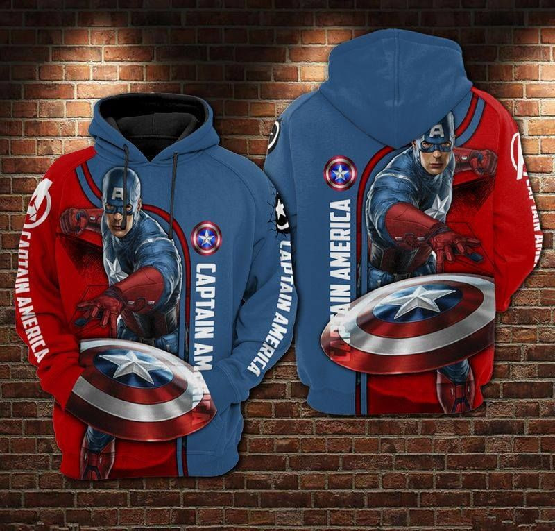 Gift For Captain America Lover Captain America Style Unisex Hoodie