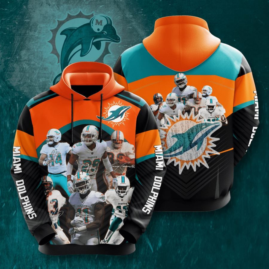 Miami Dolphins No1138 Custom Hoodie 3D