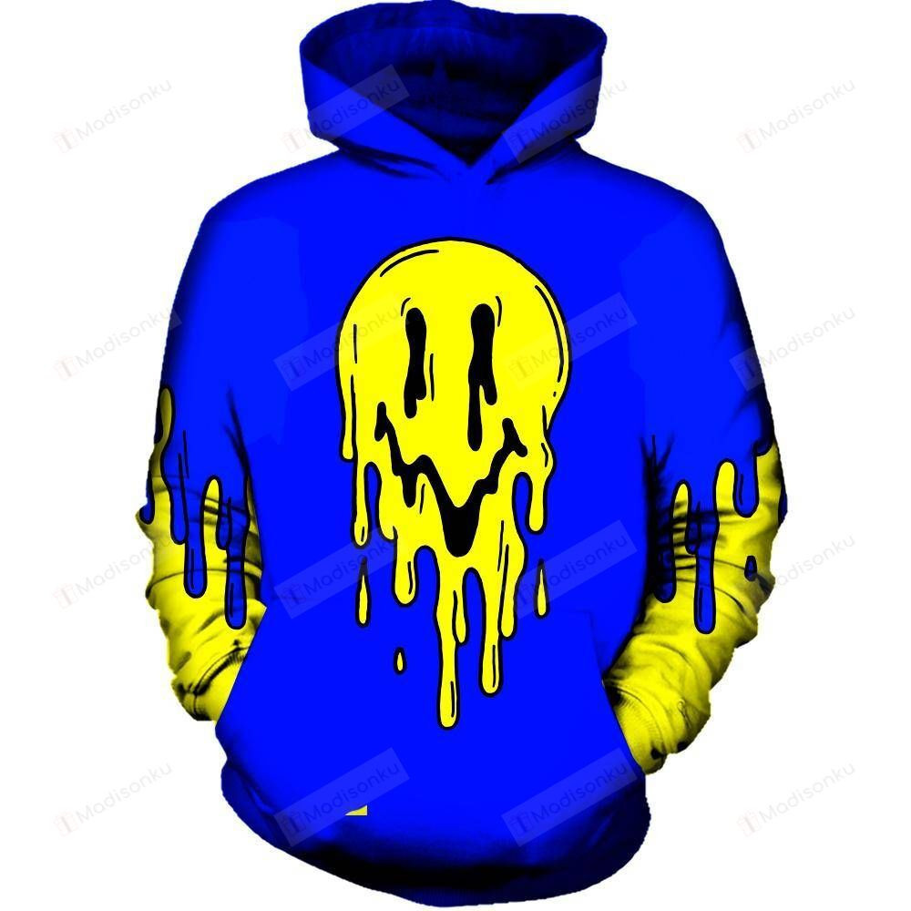 Emoji Spilling 3D All Over Printed Hoodie, Zip- Up Hoodie