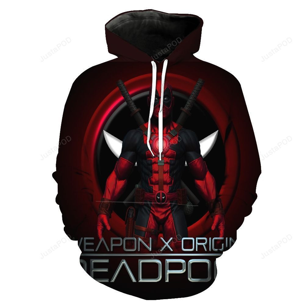 Deadpool 3D All Print Hoodie, Zip- Up Hoodie