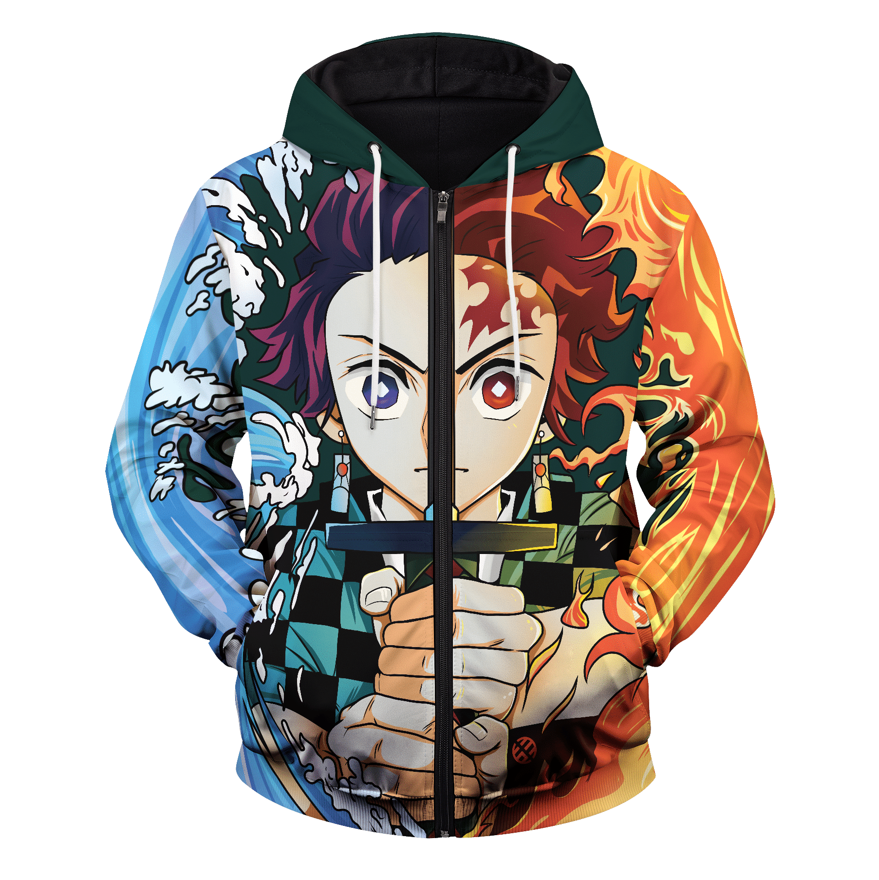 Slayer Tanjiro Unisex 3D All Over Print Hoodie, Zip-up Hoodie