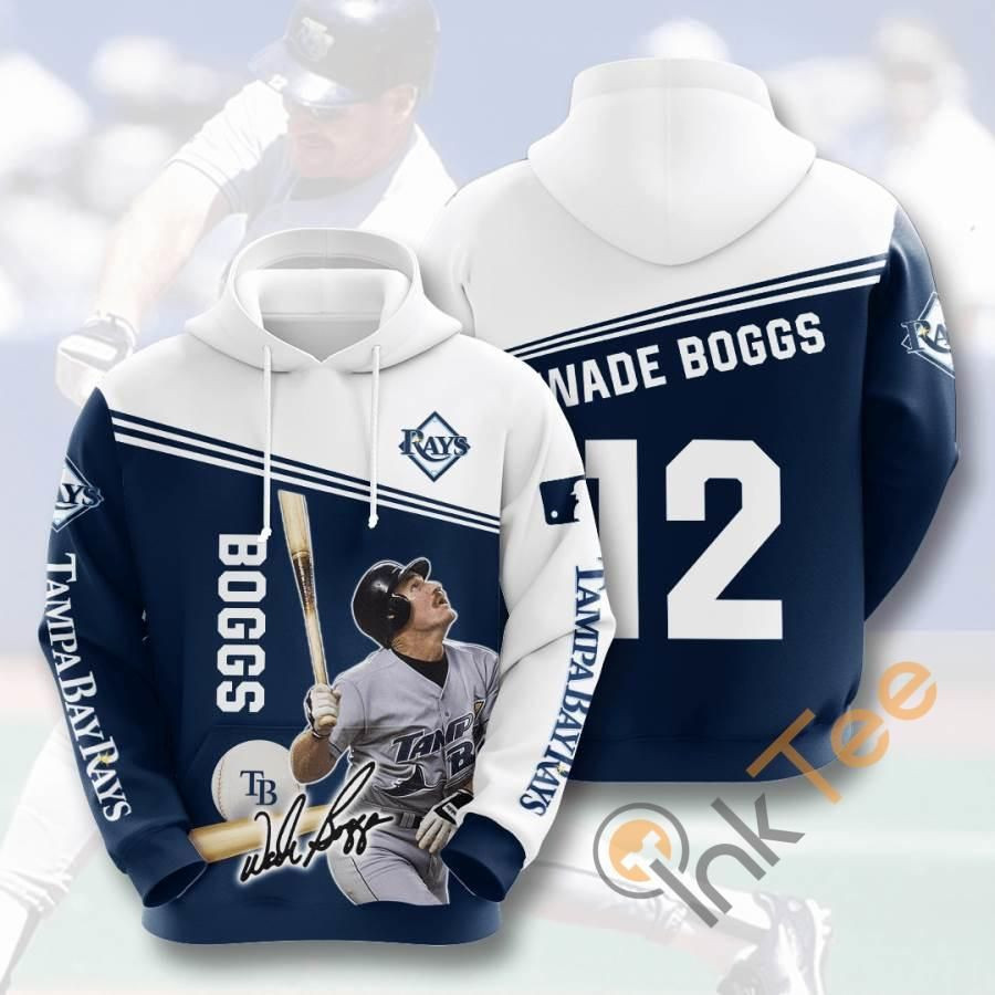 Sports Baseball Mlb Tampa Bay Rays Wade Boggs Usa 1234 Hoodie 3D Size S to 5XL