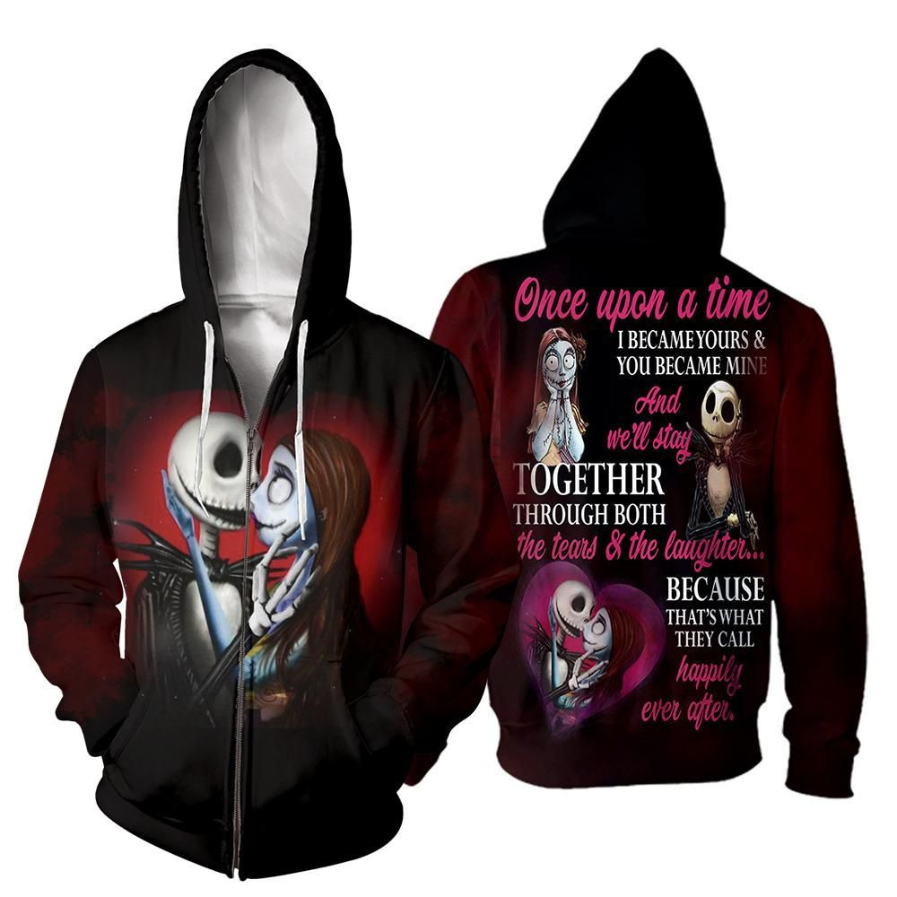 Jack And Sally Zipup Hoodie