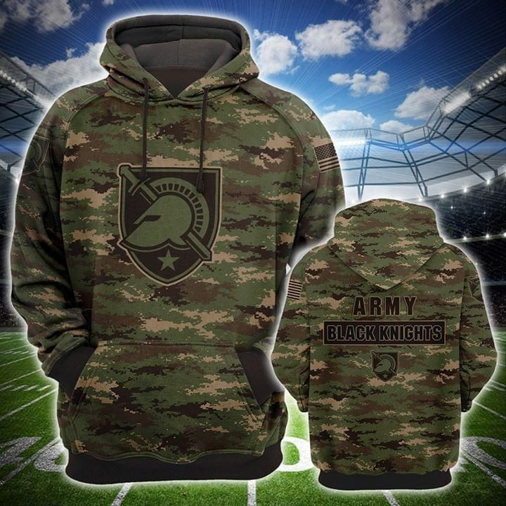 Army Black Knights Camouflage Pattern 3d 1 Cotton T-Shirt Hoodie