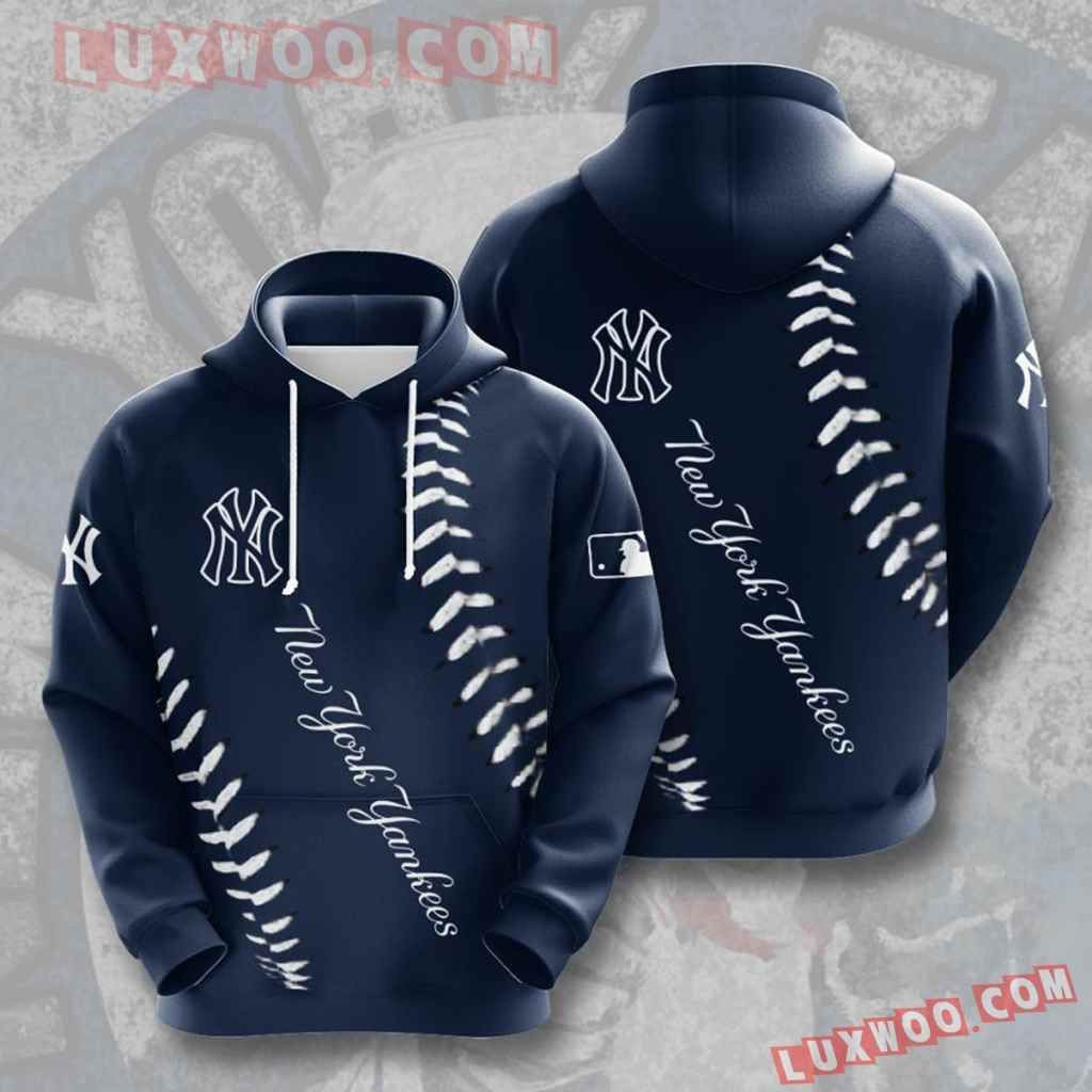 Mlb New York Yankees 3d Hoodies Printed Zip Hoodies Sweatshirt Jacket 2021