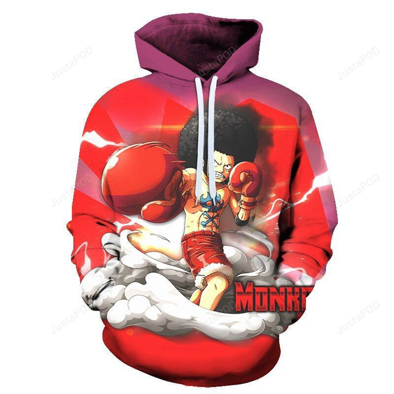 Anime 3D All Print Hoodie, Zip- Up Hoodie