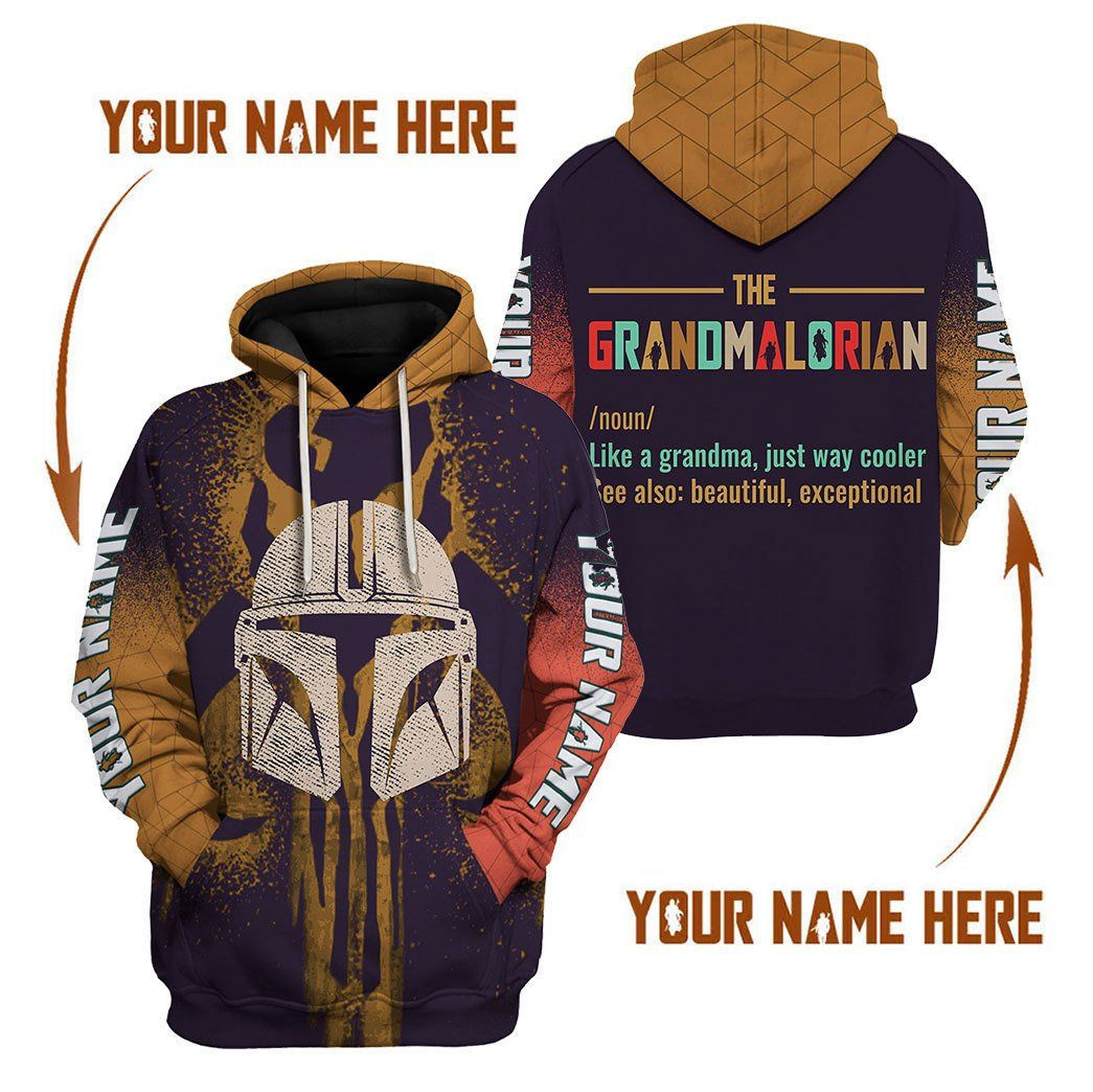 Gift For Star Wars Fan Star Wars GRANDMALORIAN Like A Grandma Unisex Hoodie