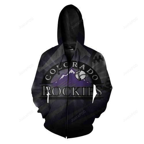 Mlb Colorado Rockies 1 Logo Unisex 3D Printed Pull Over Zip Up Hoodie