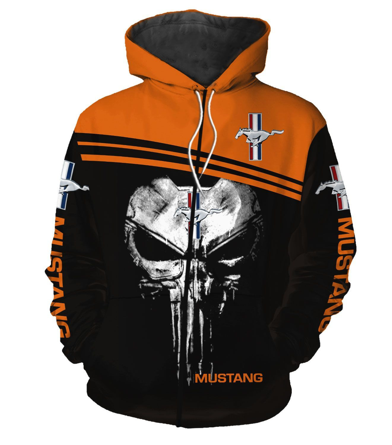 Racing Hoodie Skull Gift Mustang Hoodie Pullover/Zipup Hoodie