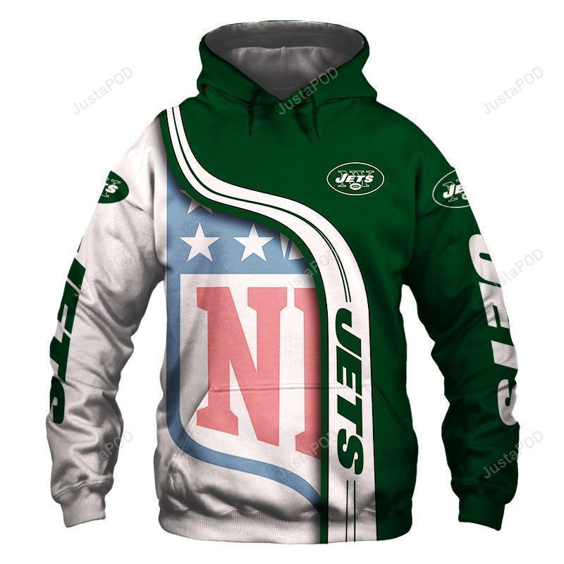 NFL New York Jets For Unisex 3D All Over Print Hoodie, Zip-up Hoodie