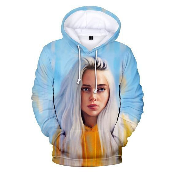 Billie Eilish Pullover And Zip Pered Hoodies Custom 3D Billie Eilish Graphic Printed 3D Hoodie All Over Print Hoodie For Men For Women