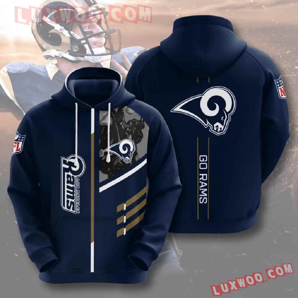 Nfl Los Angeles Rams 3d Hoodies Printed Zip Hoodies Sweatshirt Jacket  2021