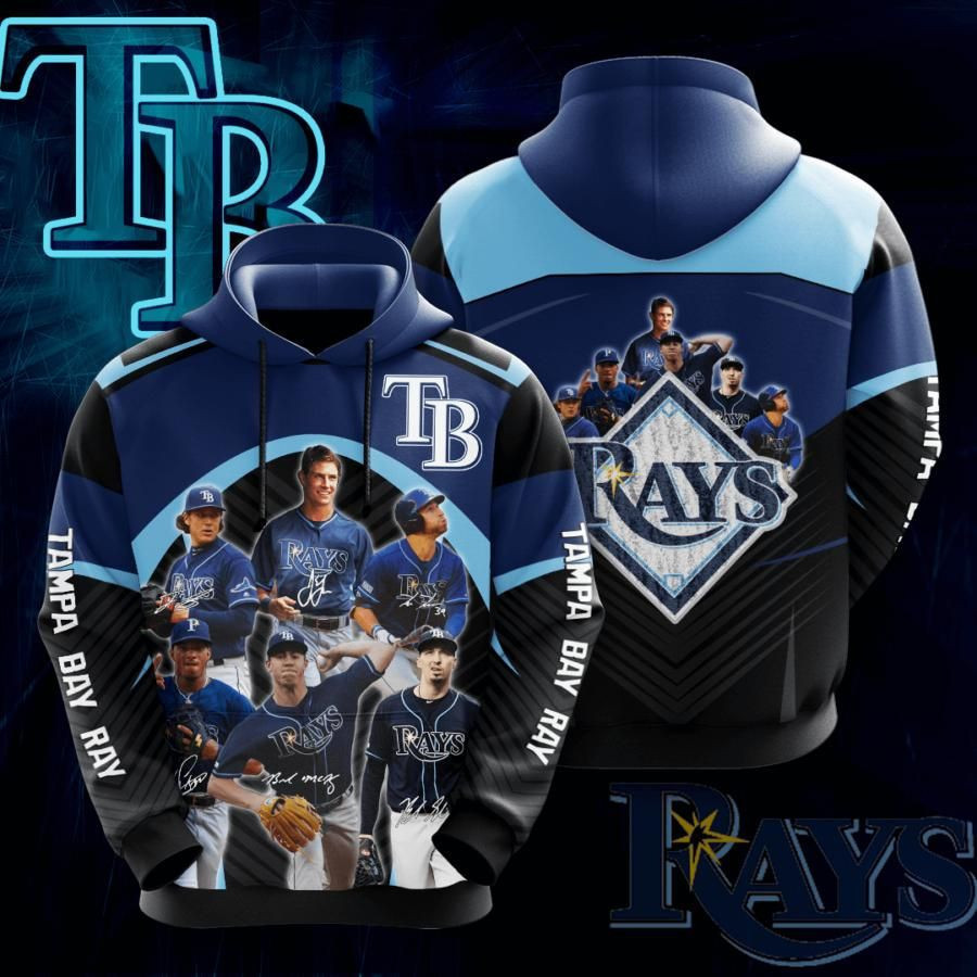 Tampa Bay Rays No1912 Custom Hoodie 3D Size S to 5XL