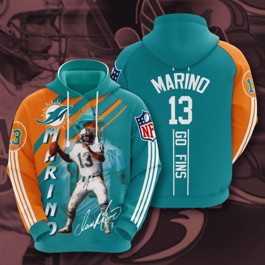 Miami Dolphins No1135 Custom Hoodie 3D