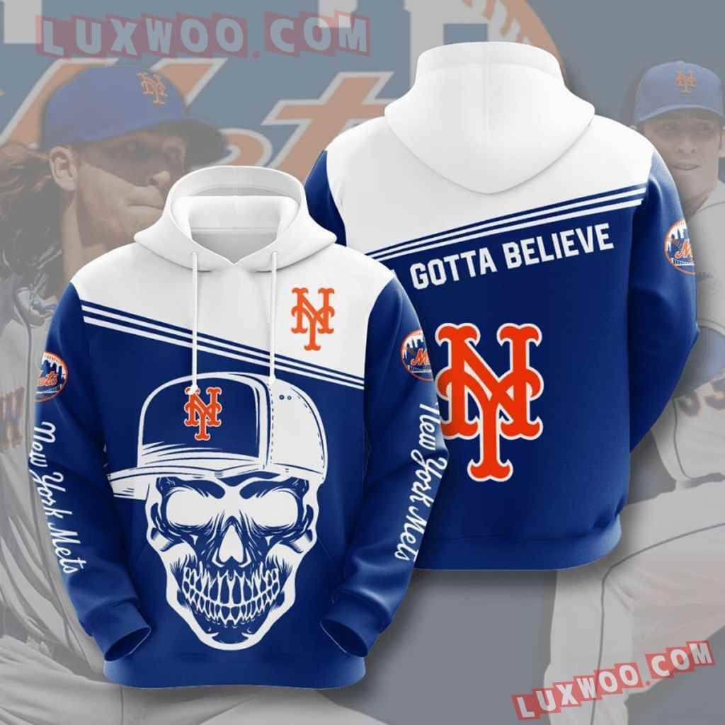 Mlb New York Mets 3d Hoodies Printed Zip Hoodies Sweatshirt Jacket 2021