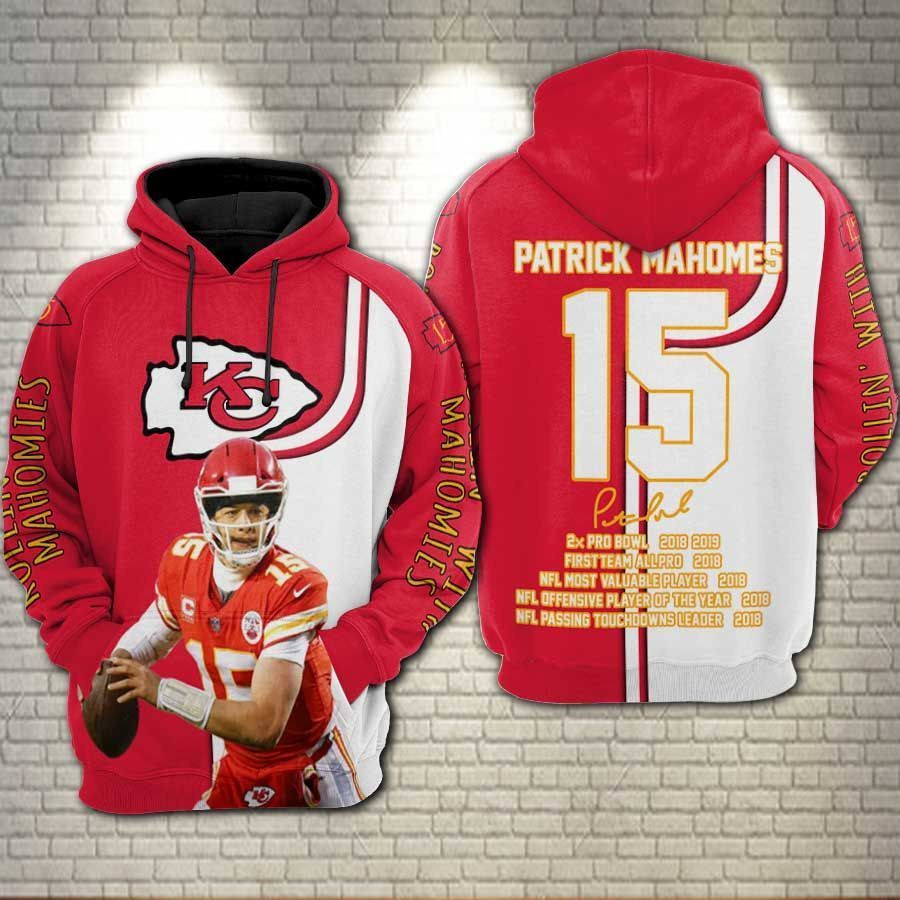 Nfl - Patrick Mahomes Kansas City Chiefs Super Bowl Liv 3d Hoodie 2021