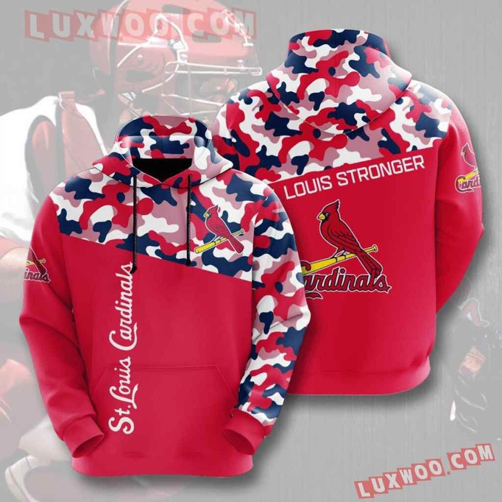 Mlb St Louis Cardinals 3d Hoodies Printed Zip Hoodies Sweatshirt Jacket  2021