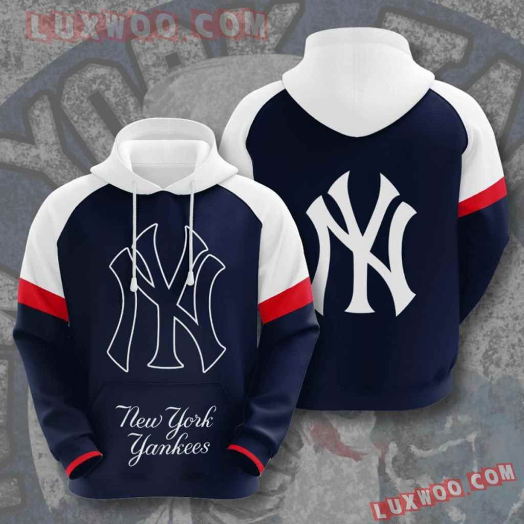 Mlb New York Yankees 3d Hoodies Printed Zip Hoodies Sweatshirt Jacket 2021